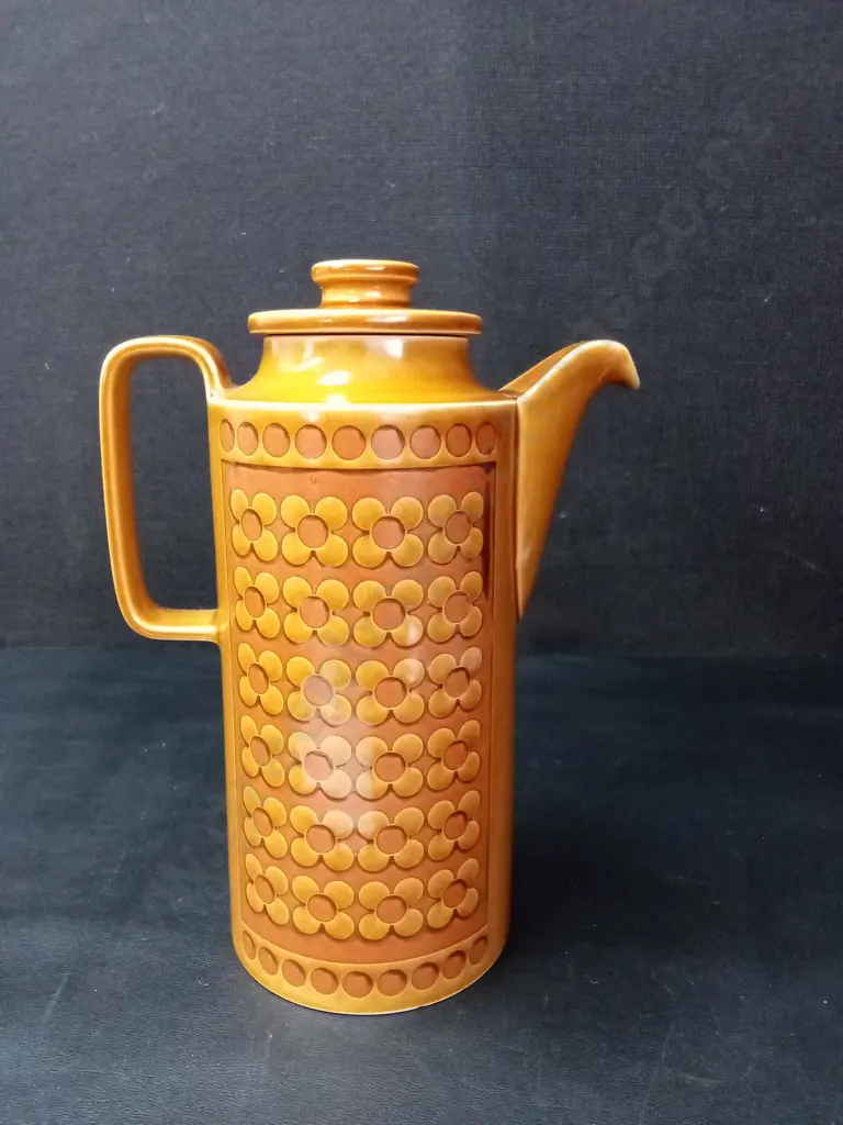 VINTAGE HORNSEA "SAFFRON" COFFEE POT H25CM Image 1++