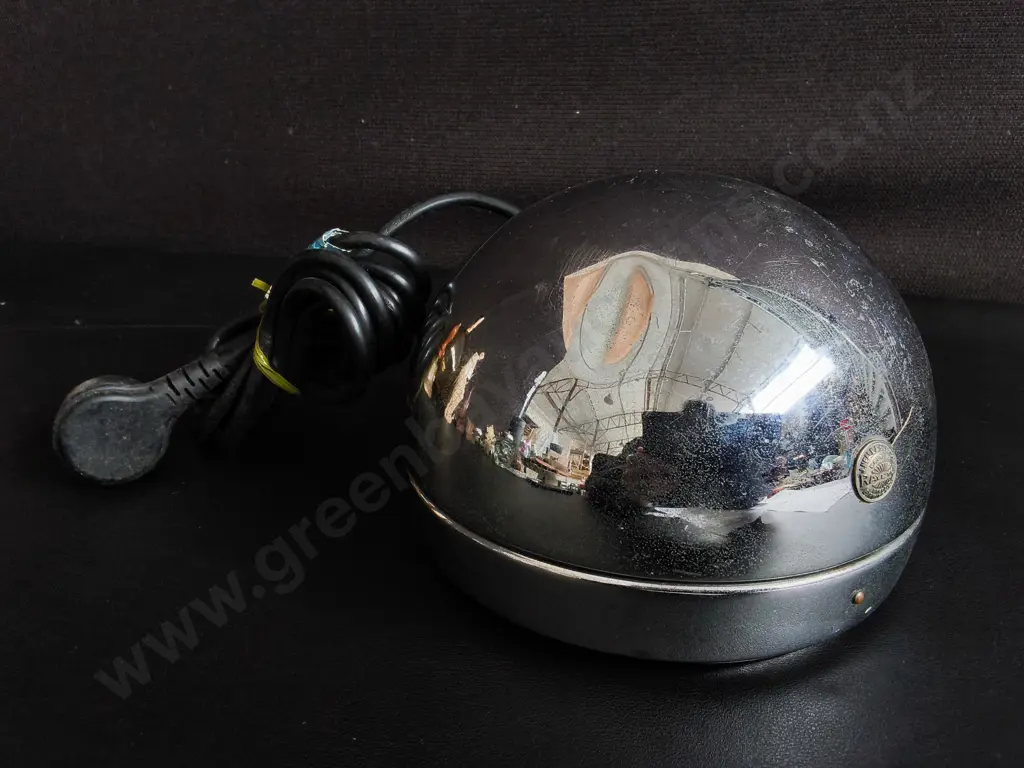 VINTAGE RAYDOT CAR HEADLAMP, REPURPOSED AS LAMP, WORKING Image 1++