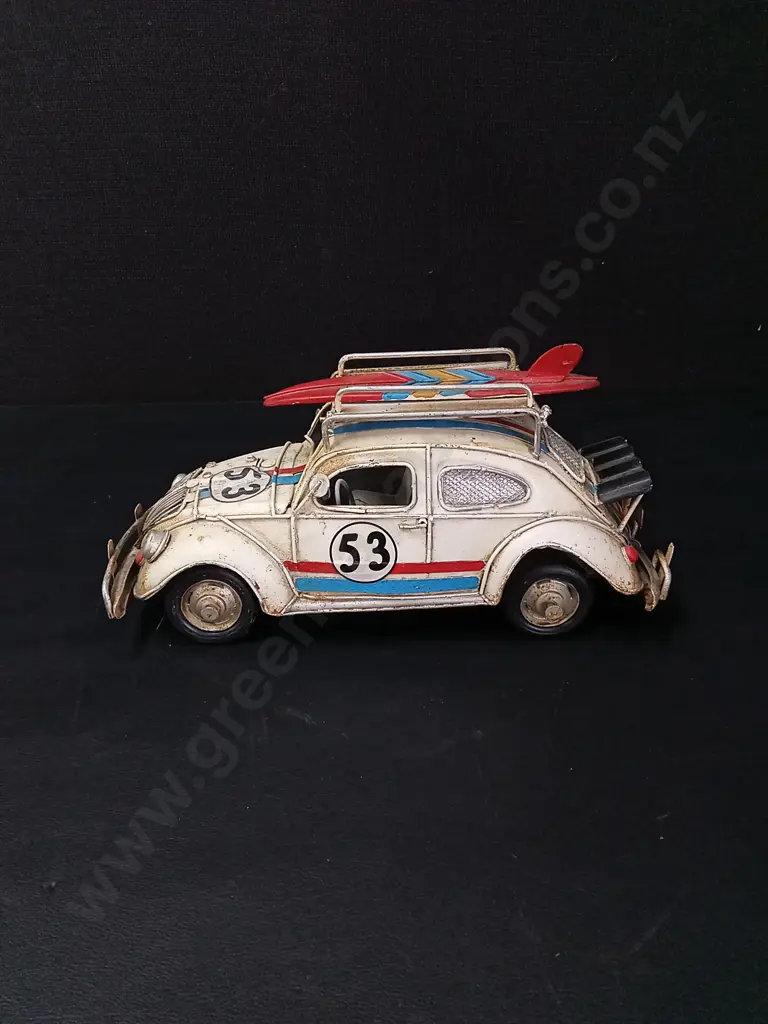2 VINTAGE METAL VOLKSWAGENS LARGEST L26CM Image 1++