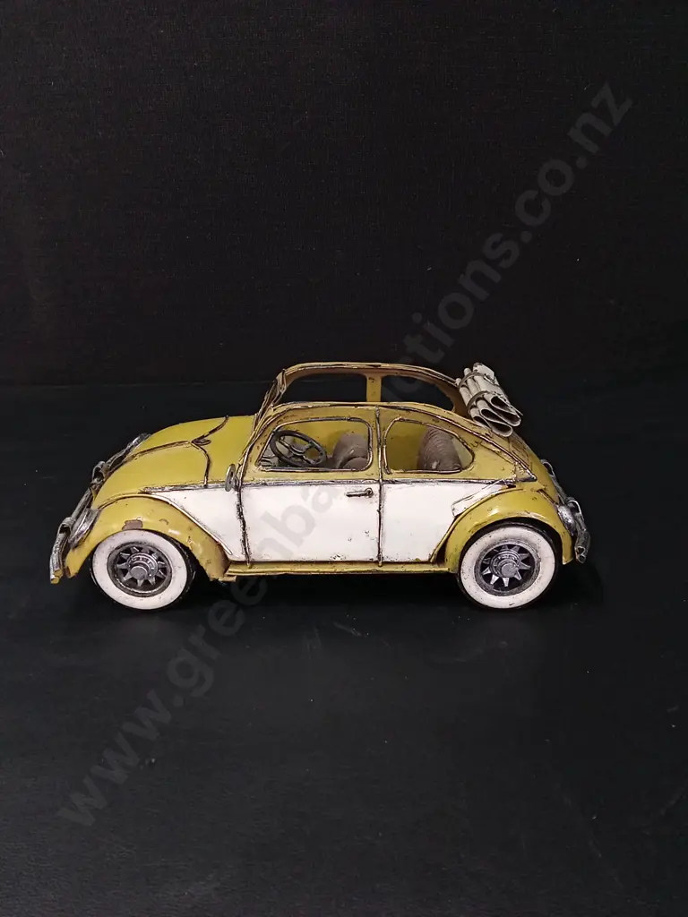 2 VINTAGE METAL VOLKSWAGENS LARGEST L26CM Image 1++