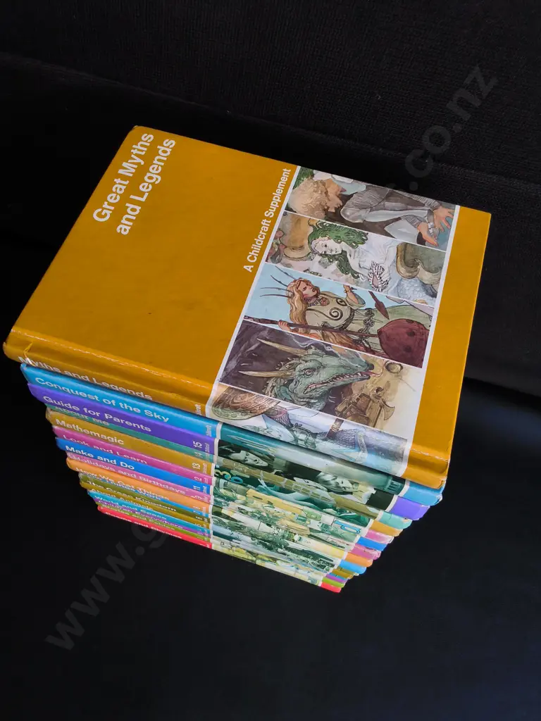 VINTAGE 16 VOLUME SET OF CHILDCRAFT: THE HOW AND WHY LIBRARY CHILDREN'S EDUCATIONAL BOOKS Image 1++