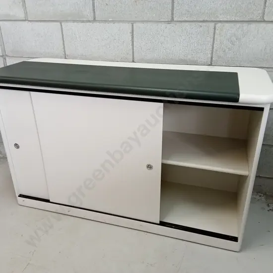 OFFICE CREDENZA WITH SLIDING DOORS, H 72CM X W 120CM X D 45CM