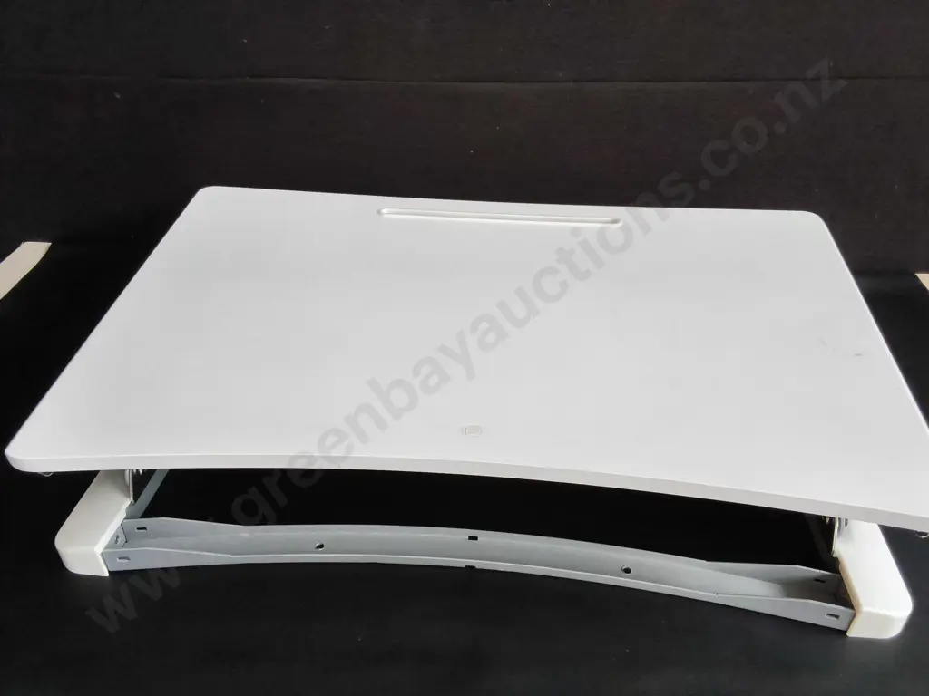 WHITE MOBILE LAPTOP TABLE WITH CASTORS, W 87 CM Image 1++