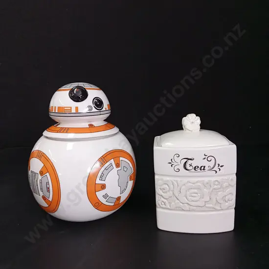 COOKIE JAR H22CM AND TEA JAR H15CM