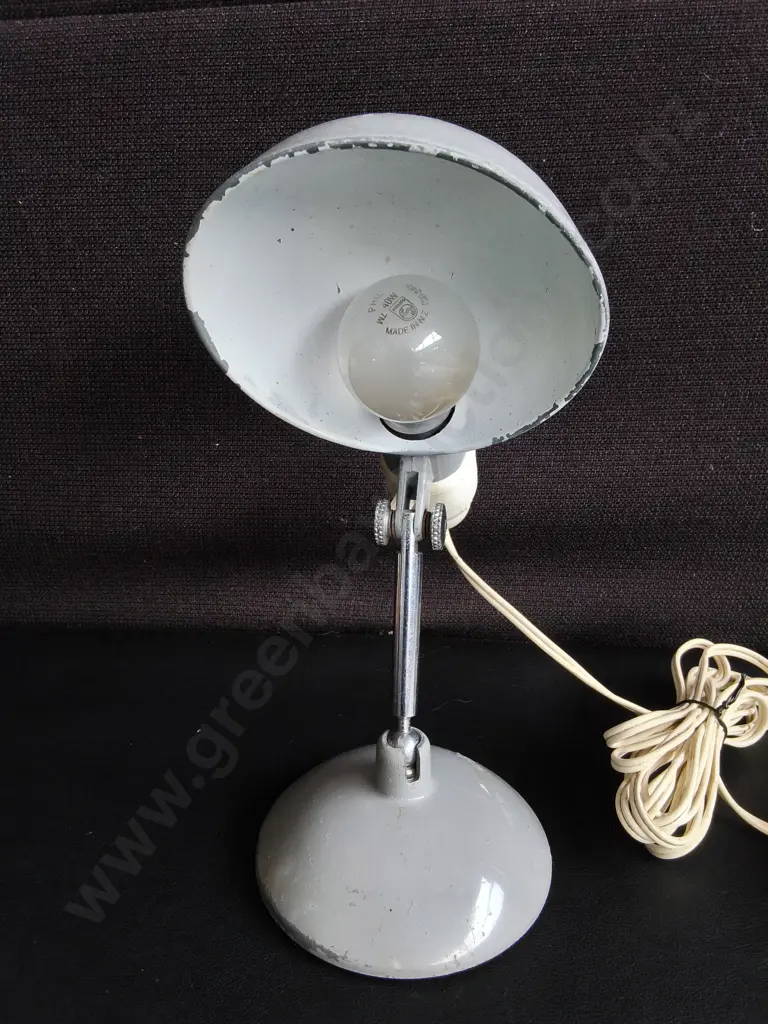 MID CENTURY CLAMP LAMP BY BLUE SEAL, WORKING Image 1++