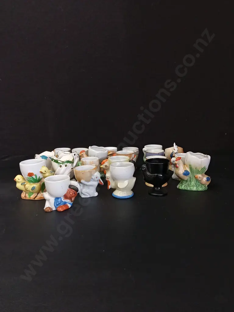 23 VINTAGE EGG CUPS TALLEST H8CM Image 1++