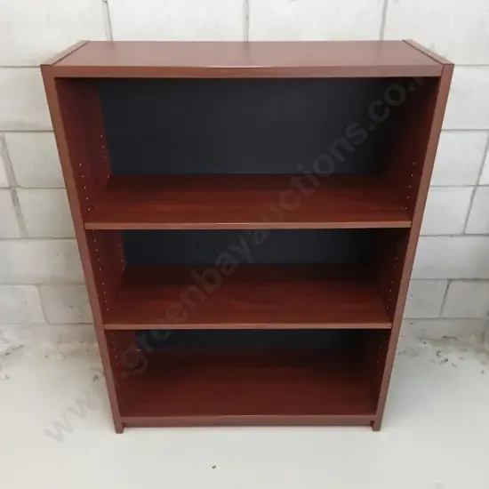 THREE TIER SHEVING UNIT, H 121CM X W 90CM X D 33CM