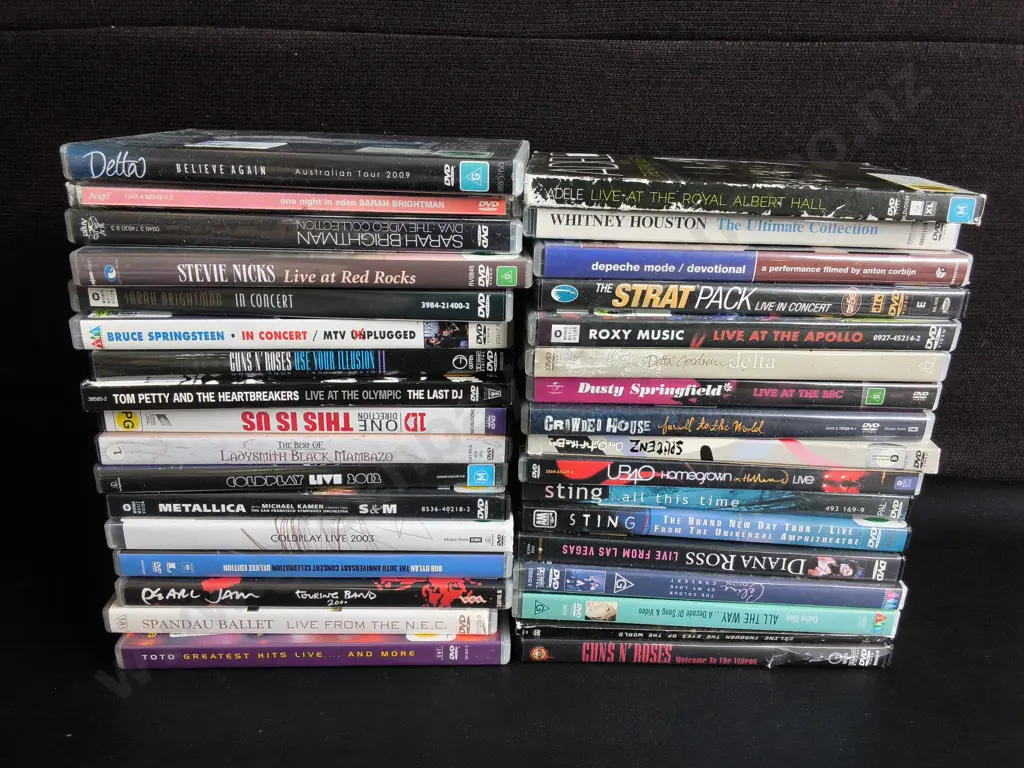 MIX OF MUSIC DVDS Image 1++