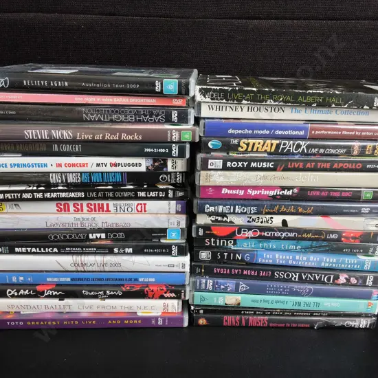 MIX OF MUSIC DVDS