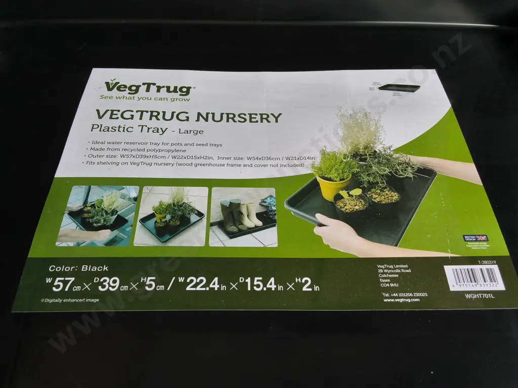 7 BRAND NEW VEGTRUG NURSERY PLASTIC TRAYS, W 57 CM Image 1++