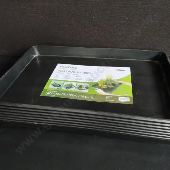 7 BRAND NEW VEGTRUG NURSERY PLASTIC TRAYS, W 57 CM