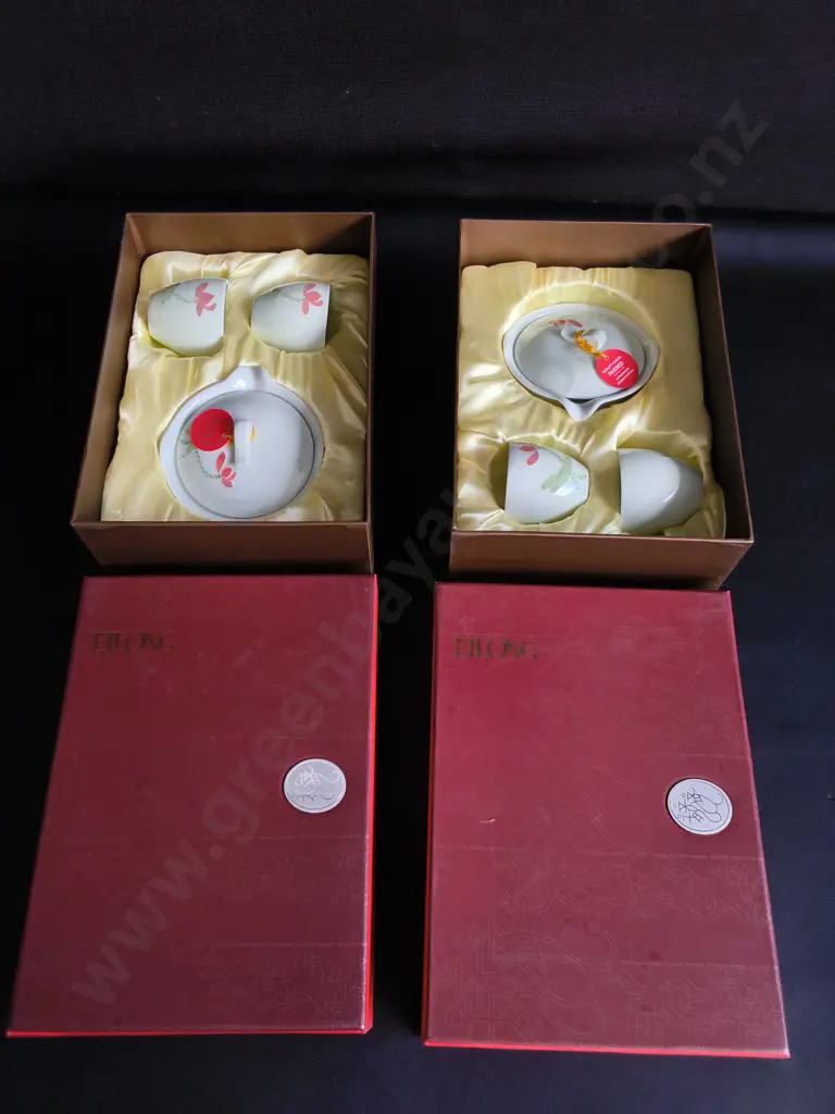 PREMIUM EILONG TAIWON CELADON PORCELAIN TEA SETS, 2 SETS BOXED BRAND NEW Image 1++