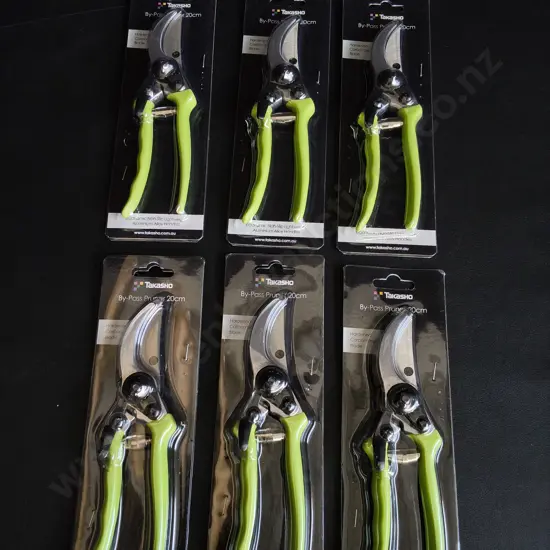 6 BRAND NEW TAKASHO BY-PASS PRUNERS