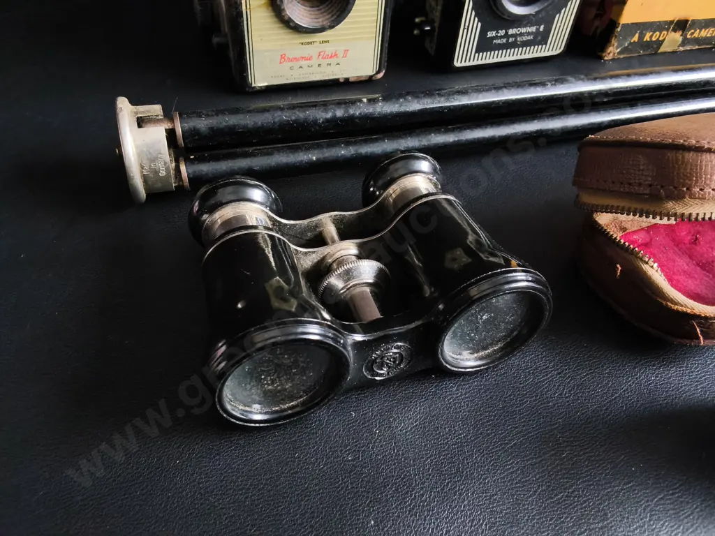 VINTAGE KODAK BROWNIE CAMERAS AND OPTICS, TRIPODS AND BINOCULARS Image 1++