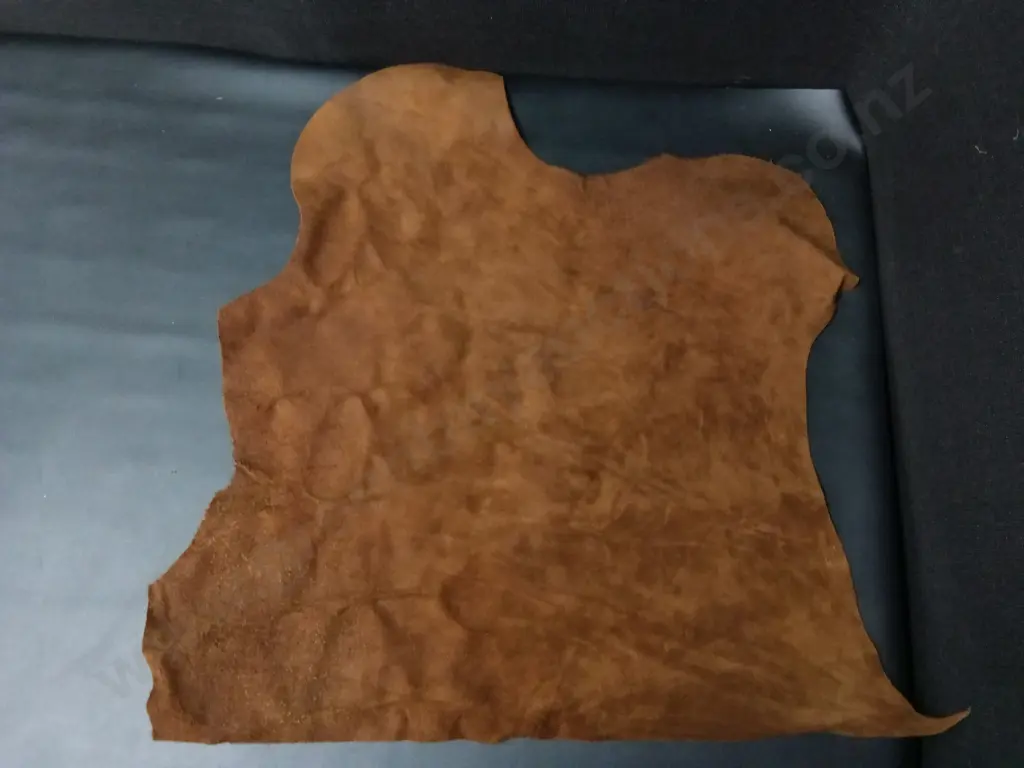 CHOCOLATE BROWN LEATHER FOR FURNITURE RE-UPHOLSTERY, 3 SHEETS, APPROXIMATELY 2.5M² Image 1++