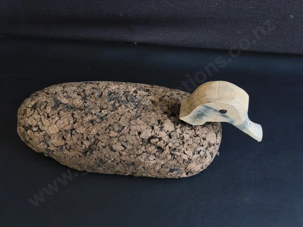VINTAGR CORK DUCK DECOY Image 1++