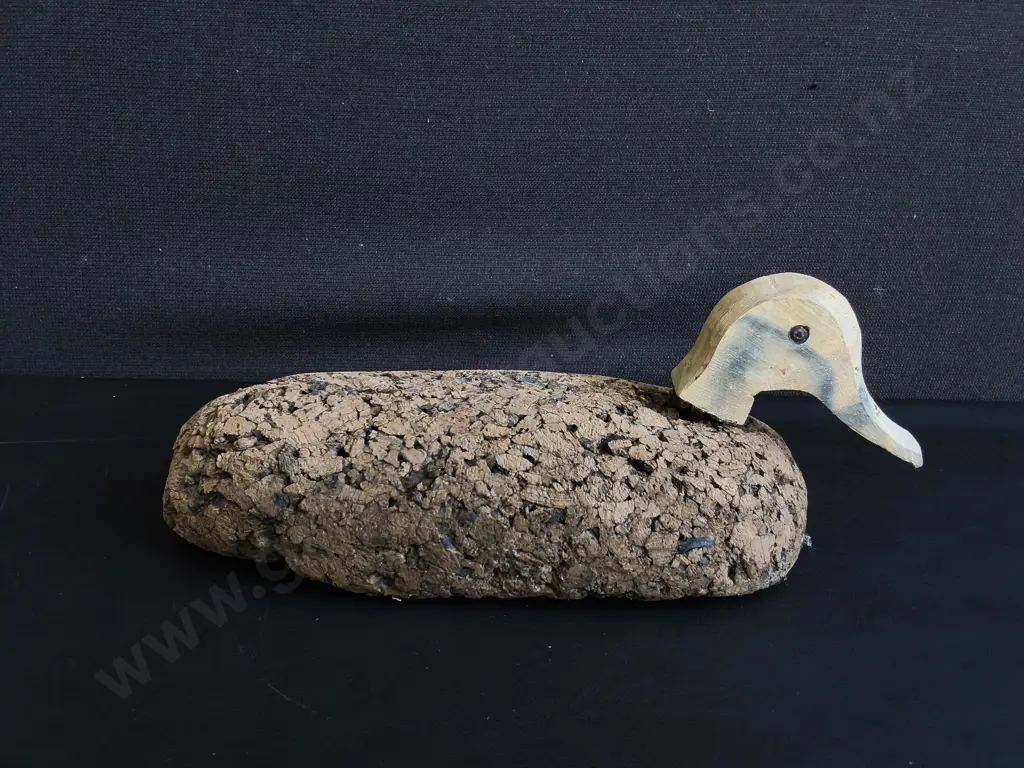 VINTAGR CORK DUCK DECOY Image 1++