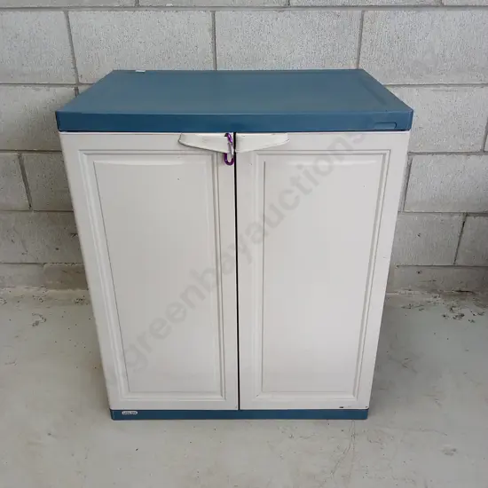 PLASTIC STORAGE CABINET, H 78CM X W 65CM X D 45CM