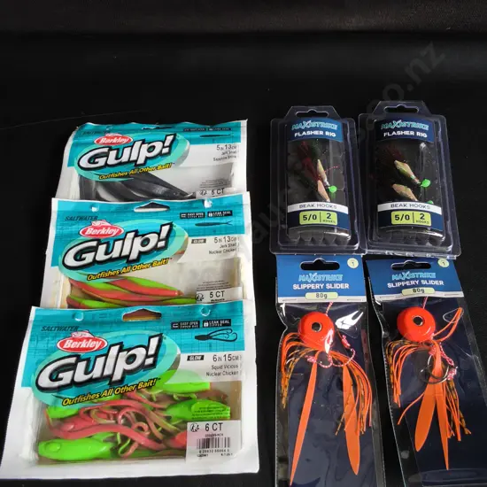BRAND NEW FISHING ITEMS, 7 PIECES