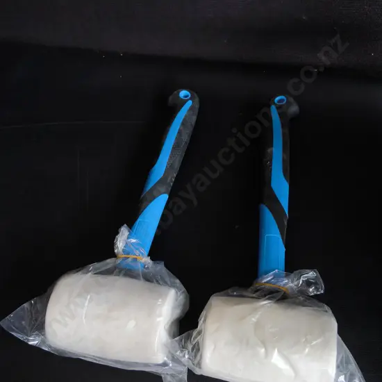 2 DRAPER WHITE RUBBER MALLETS