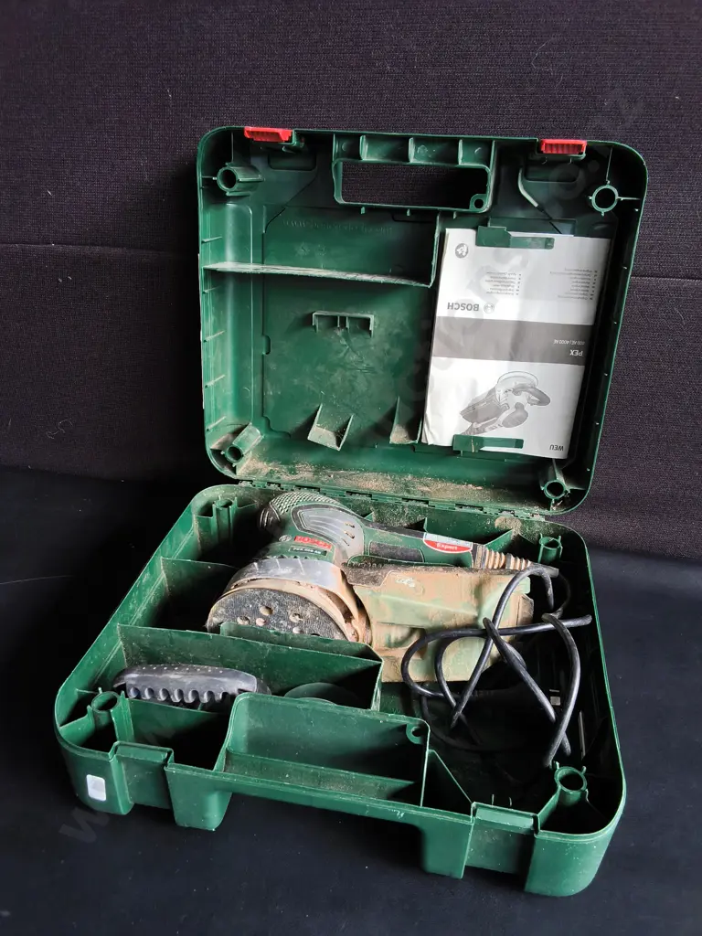 BOSCH PEX 400 AE ORBITAL SANDER IN CASE Image 1++