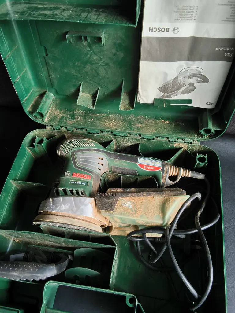 BOSCH PEX 400 AE ORBITAL SANDER IN CASE Image 1++