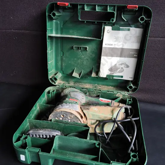 BOSCH PEX 400 AE ORBITAL SANDER IN CASE