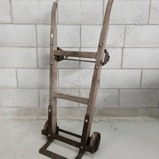 VINTAGE HAND TRUCK, H 107CM