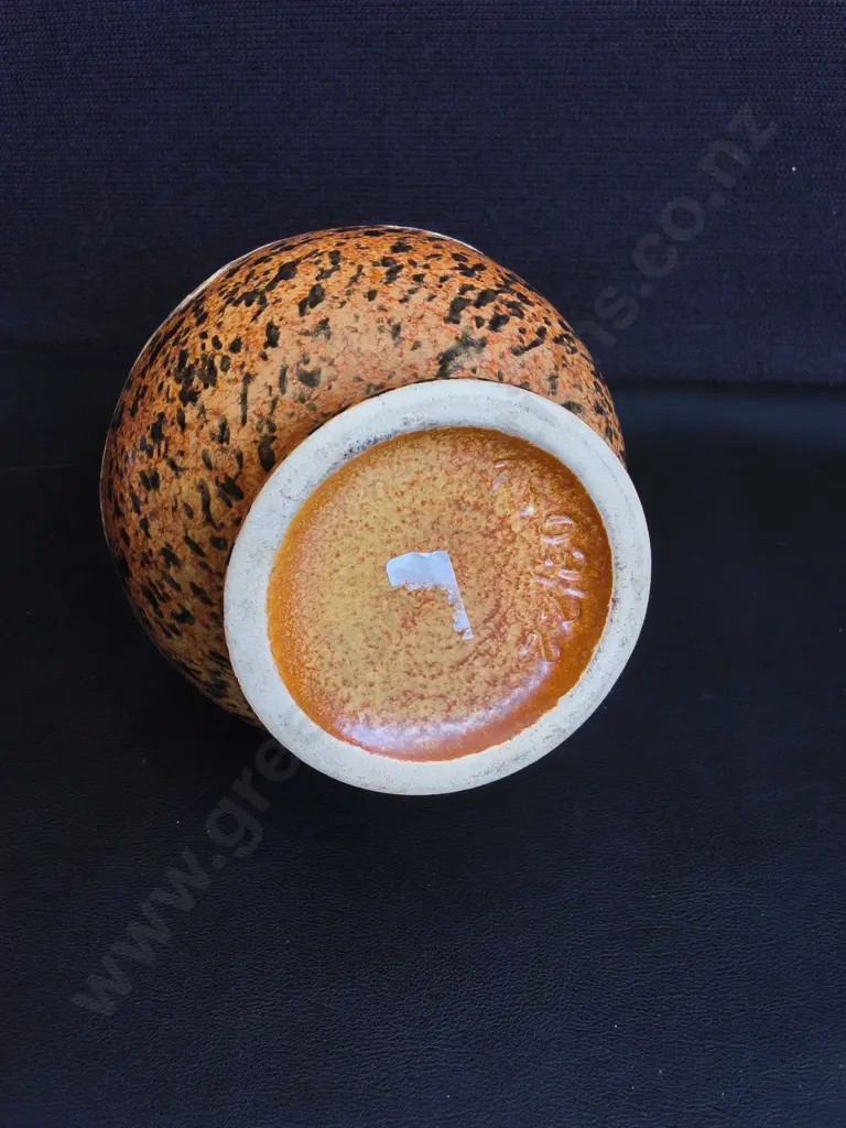 VINTAGE 1970S WEST GERMAN FAT LAVA CERAMIC JUG, H 23 CM Image 1++