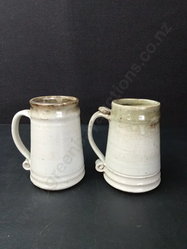 2 STUDIO POTTERY MUGS H15CM Image 1++