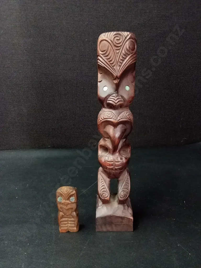 2 MĀORI TEKOTEKO TALLEST H26CM Image 1++