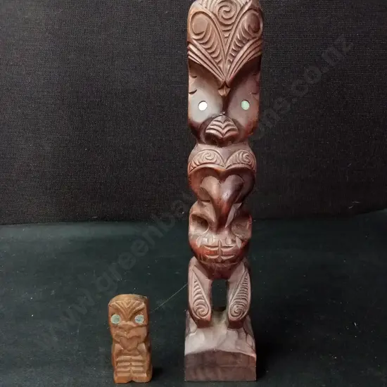 2 MĀORI TEKOTEKO TALLEST H26CM