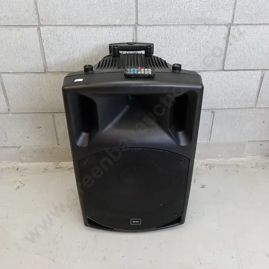 QTX QX15PA PORTABLE PA SPEAKER - BLUETOOTH VARIOUS INPUTS, FM RADIO - TESTED WORKING