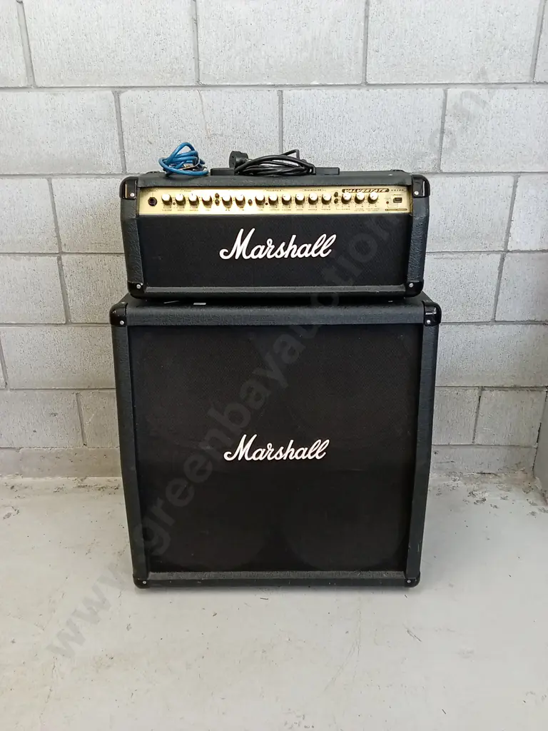 MARSHALL 4S412 DOUBLE STACK AMPLIFIER - TESTED WORKING Image 1++
