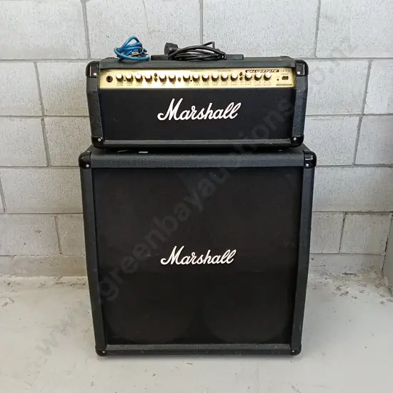 MARSHALL 4S412 DOUBLE STACK AMPLIFIER - TESTED WORKING