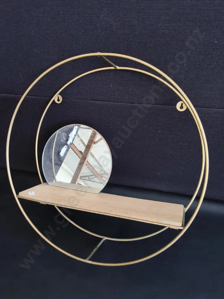 RETRO SHELF WITH MIRROR, H 44 CM Image 1++