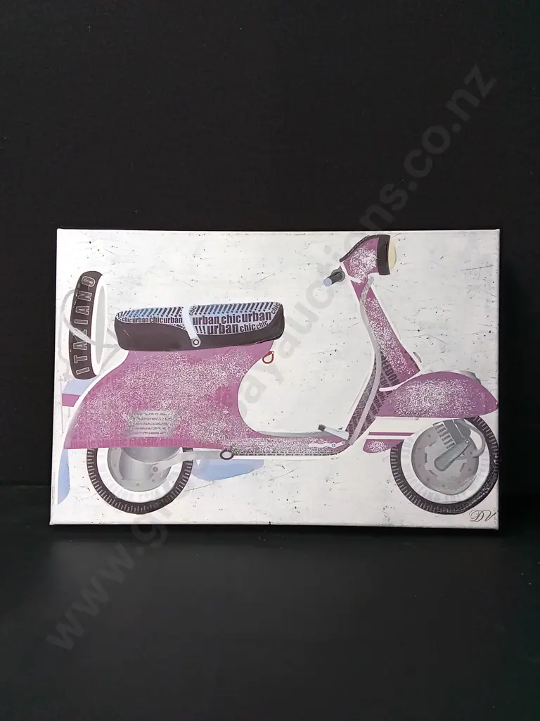 HAND PAINTED CANVAS ART L60CM H40CM Image 1++