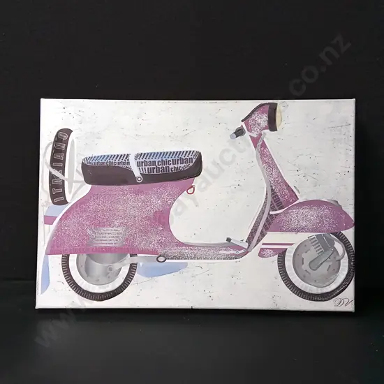 HAND PAINTED CANVAS ART L60CM H40CM