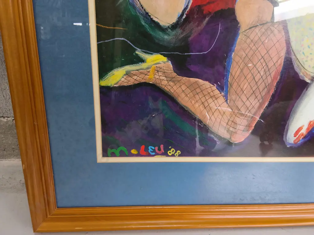 FRAMED MICHAEL LEU "HELLO BROADWAY" VINTAGE PRINT, H 75 CM X W 92 CM Image 1++