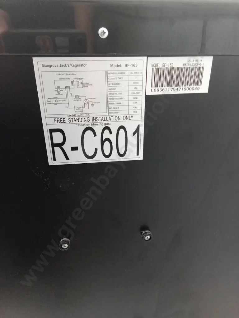 MANGROVE JACK'S KEGERATOR (BF-163), H 89CM X W 62CM X D 61CM Image 1++