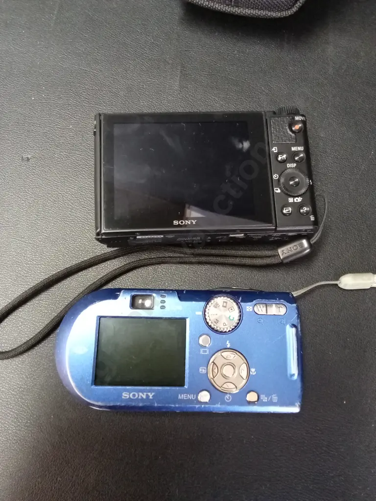 2 SONY CYBER-SHOT CAMERAS WITH 1 BAG, BOTH UNTESTED Image 1++