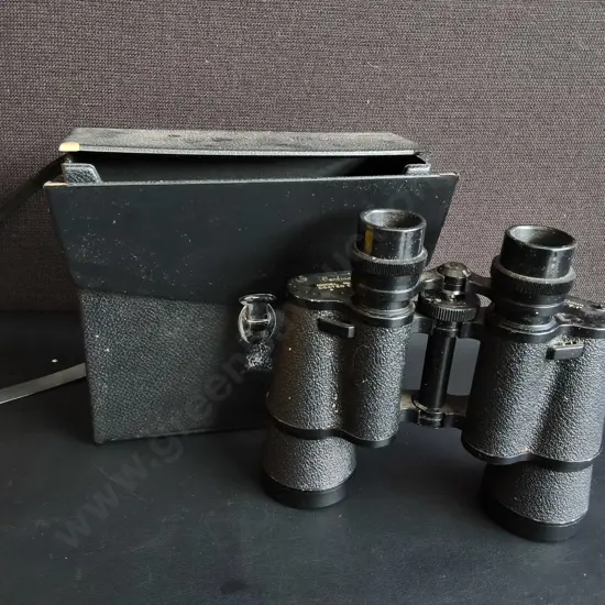 VINTAGE CARDINAL BINOCULARS WITH CASE, MADE IN JAPAN