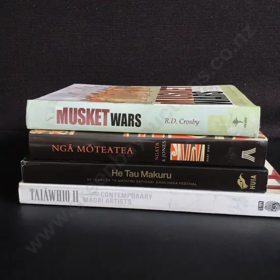 4 BOOKS ON NEW ZEALAND HISTORY AND MĀORI CULTURE