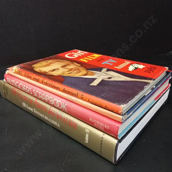 4 VINTAGE FILM AND PHOTO JOURNALISM BOOKS