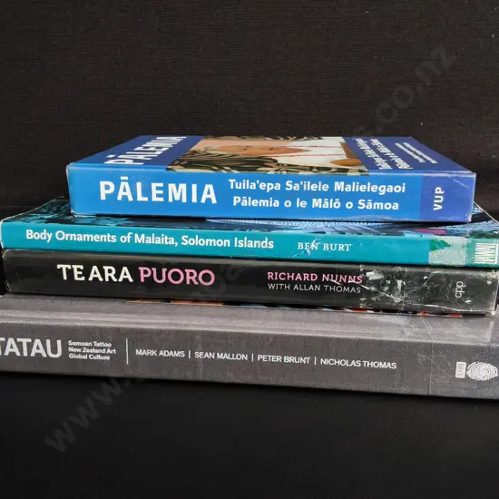 4 BOOKS ON PACIFIC AND MĀORI ART AND CULTURE