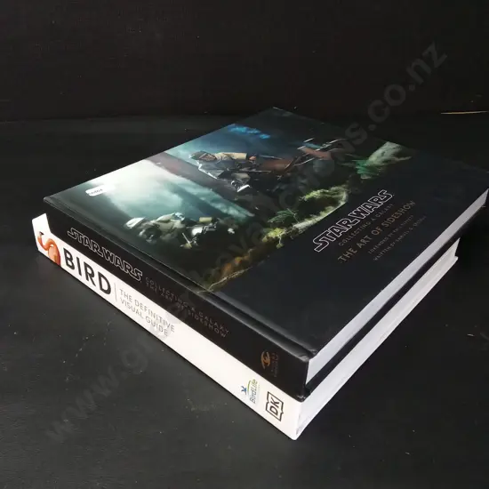 2 COFFEE TABLE BOOKS, STAR WARS AND BIRD