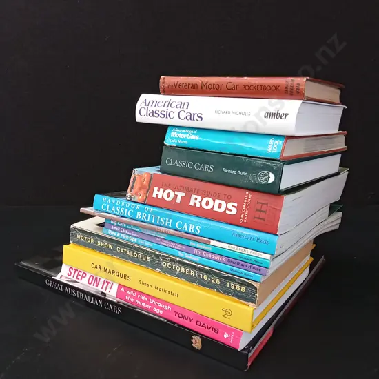 14 BOOKS ON CARS