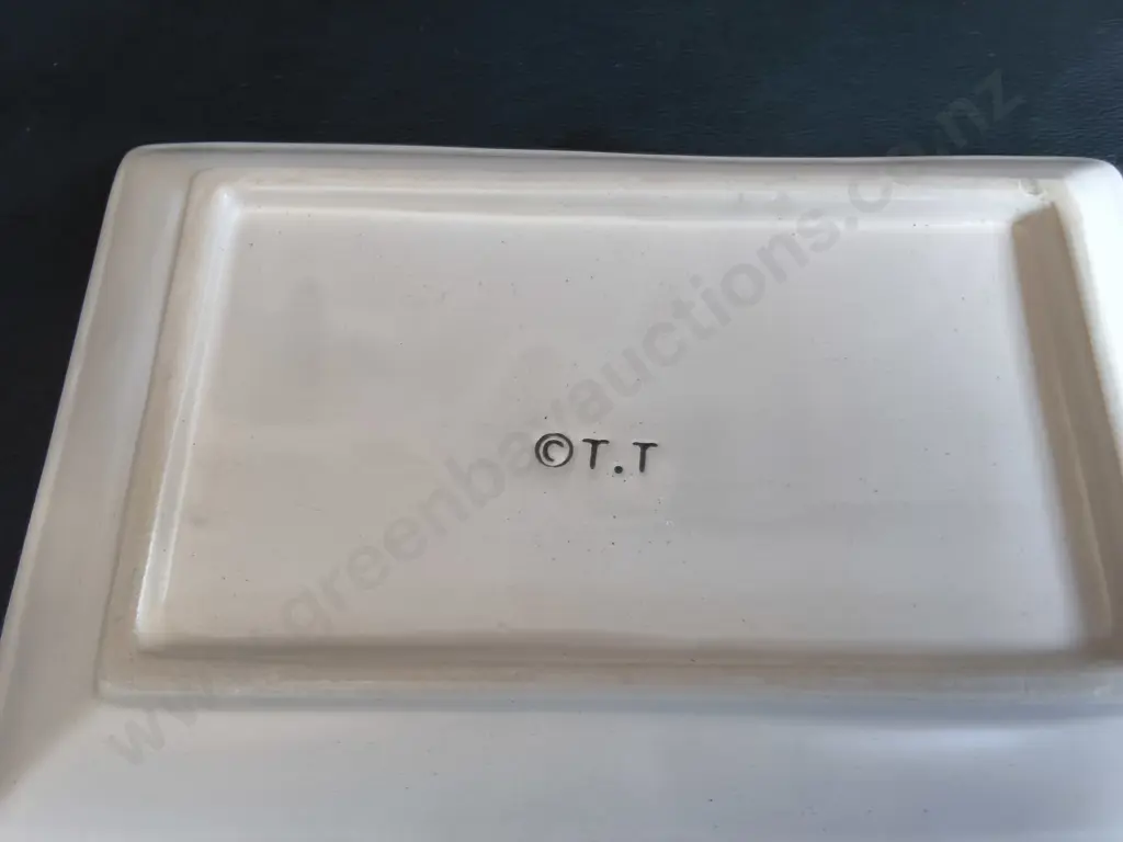 VINTAGE TAKITO CO. JAPANESE CERAMIC YAKIMONO PLATES, SET OF 6, W 20 CM Image 1++