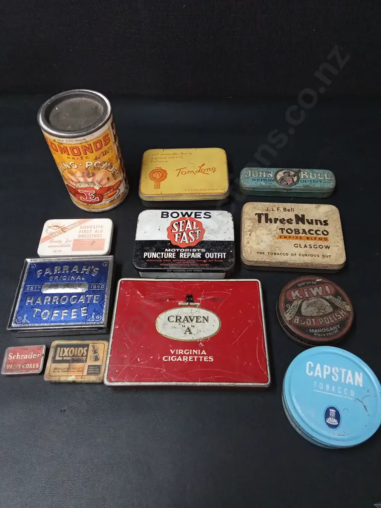 COLLECTION OF VINTAGE TINS Image 1++