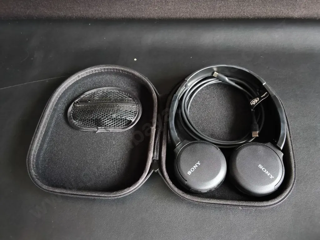 SONY HEADPHONES WITH PROTECTIVE CASE Image 1++